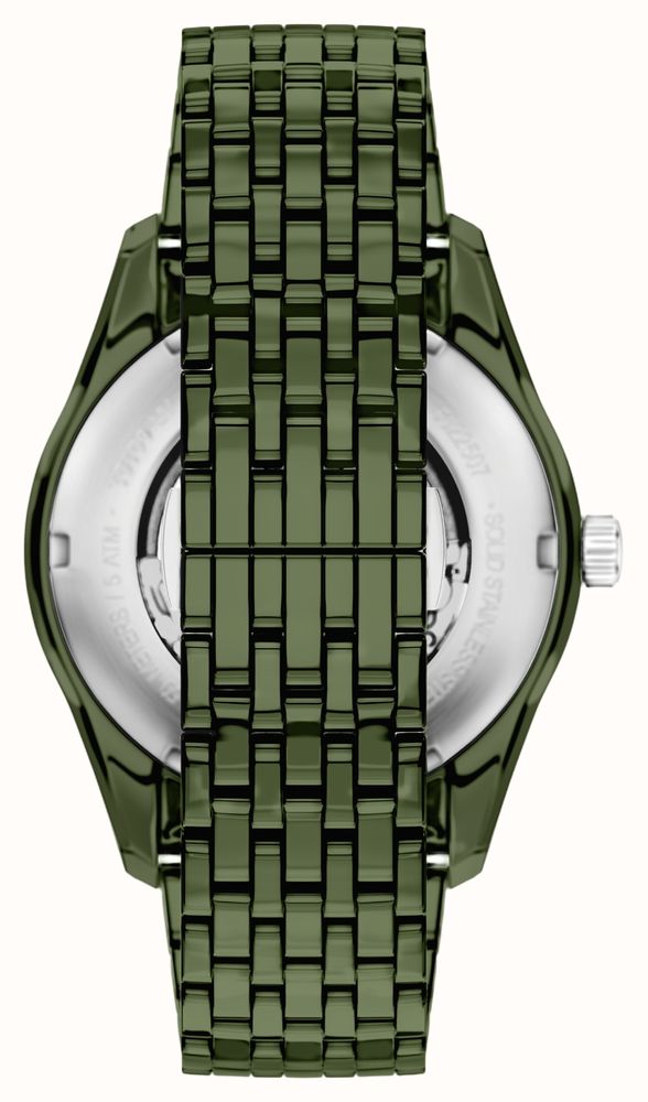 Emporio Armani Ceramic Automatic (43mm) Skeleton Dial / Green Ceramic Bracelet AR60100 - vista alternativa 5