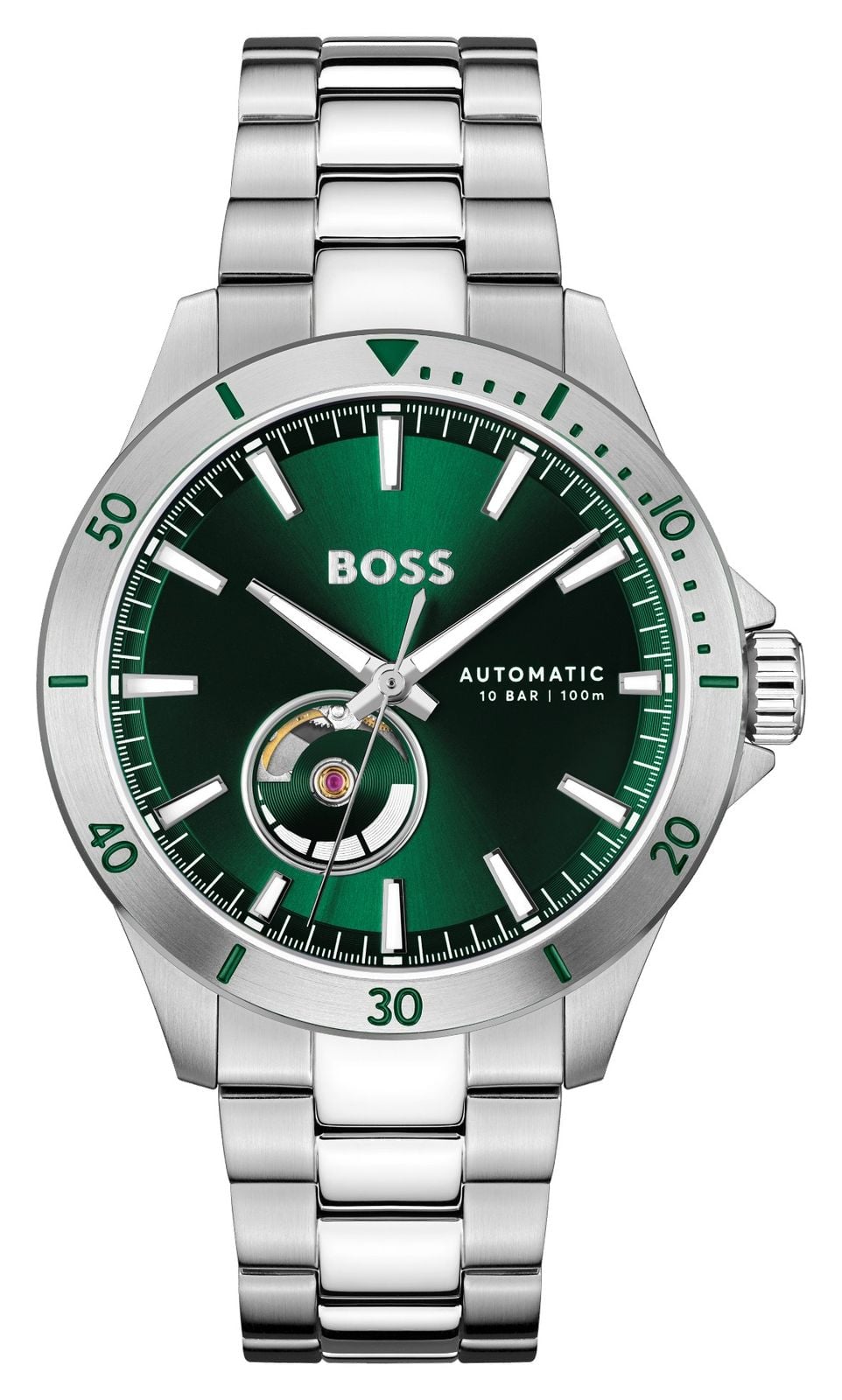 BOSS homme troper (42 mm) automatique cadran vert / montre