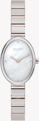 Skagen Anita ovale quarzo (20mm) quadrante madreperla / bracciale acciaio inossidabile bicolore SKW3184