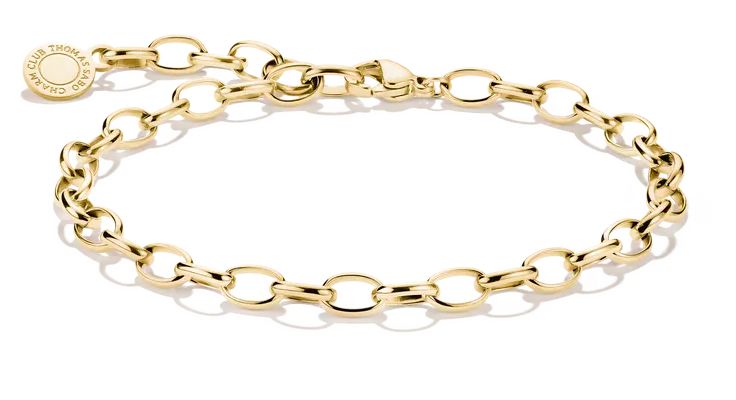 Thomas Sabo Charm Club Original Yellow Gold Tone Plated Link Jewellery