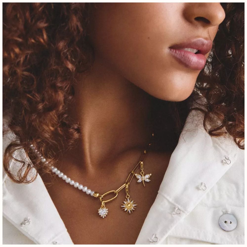 Thomas Sabo Gold-Tone Dragonfly Charm with white zirconia 1872-M01-14 - alternative Ansicht 4