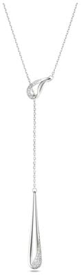 Swarovski Classica Y pendant Round cut, White, Sterling silver 5741221