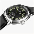 Hamilton American Classic Cushion Mechanical (34mm) Black Sunray Dial / Black Leather Strap Watch H36129730 - alternative Ansicht 4