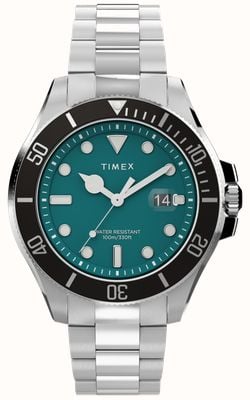 Timex Harborside Coast (43mm) Green Dial / Stainless Steel Bracelet TW2V91900