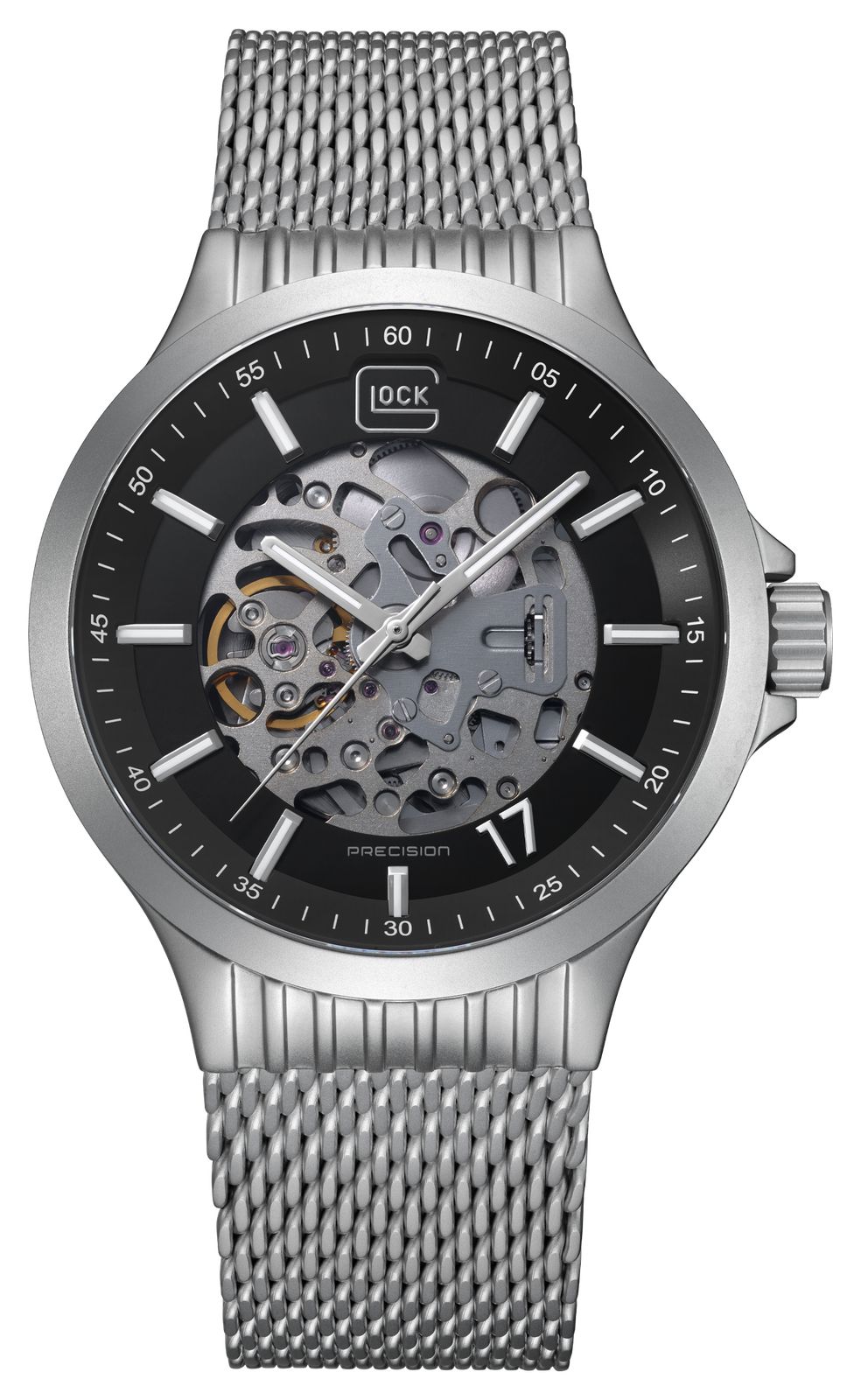 GLOCK Precision squelette automatique (44 mm) cadran montre