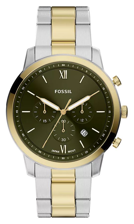 Fossil Chronograph Two-Tone Watch in Multi