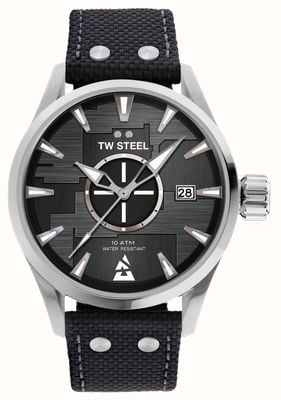 TW Steel Cs:go blast edição especial (45mm) mostrador cinza escuro/pulseira de lona preta VS99