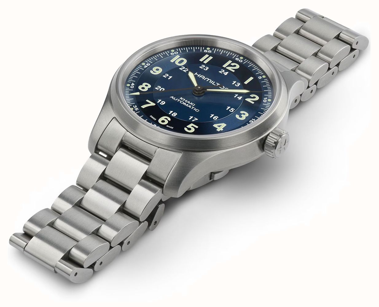 Hamilton Khaki Field Titanium Automatic H70545540 - Orologio Uomo In Titanio Con Vetro Zaffiro