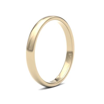 James Moore Wedding Ring | 18ct 黄金 | 2.5毫米 | 中号 | 高级庭院尺寸 | ag_2.5lmp-18y AG_2.5LMP-18Y