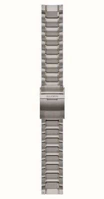 Garmin Bracelet de montre Quickfit® 22 marq uniquement - bracelet en titane durci à maillons balayés 010-13225-12