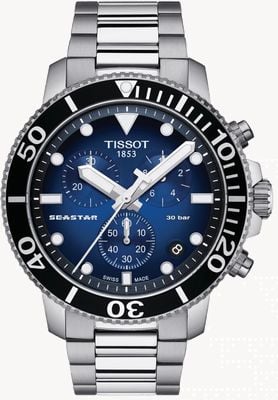 Tissot Men's Seastar 30 bar 1000 Chrongraph Watch T1204171104101