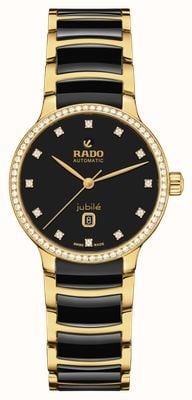 RADO Centrix Diamonds Quartz (39.5mm) Black Dial / Black High-Tech