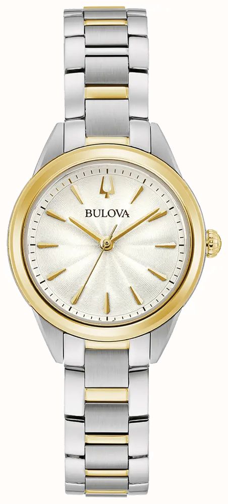 Bulova Women's Classic Sutton Silver White Dial Two-Tone