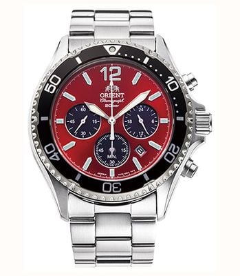 Orient Mako Solar Chronograph (43mm) Blue Dial / Stainless Steel