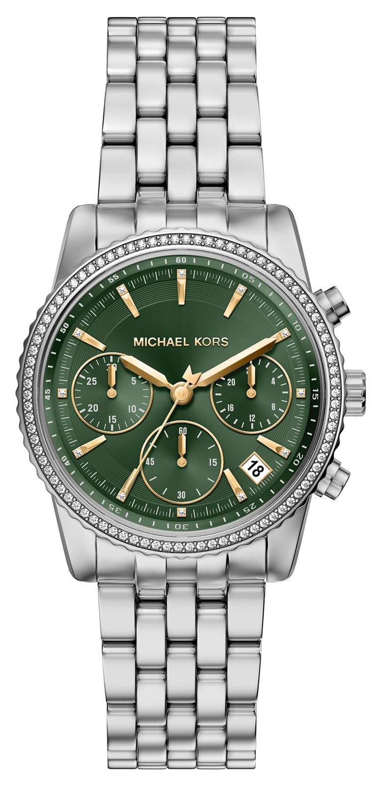 Michael Kors Chronographe Bryant (35 mm), cadran vert / montre