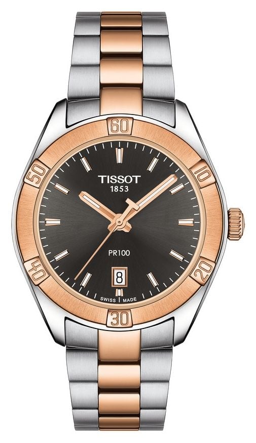 Tissot femme pr 100 sport chic 36 mm cadran noir montre