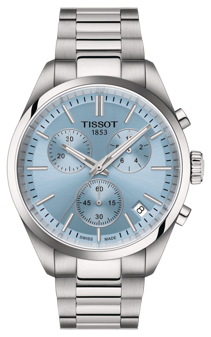 Tissot Chronographe Pr 100 (40 mm) cadran soleillÃ© bleu montre