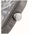 Herbelin Cap Camarat Square Titanium Automatic (40.5mm) Skeleton Dial / Khaki Green FKM Rubber Strap Watch 1846SQTDCK - vue alternative 3