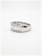 James Moore & Co 0.76ct Baguette And Round Brilliant Natural Diamond 9ct White Gold Half Eternity Ring J29842 - 备用视图 2