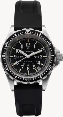 Marathon MSAR Medium Diver's Automatic (36mm) Black Dial / Black Silicone Strap WW194026SS-0130