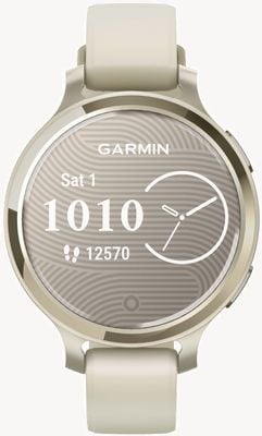 Garmin Lily 2 active (38 mm) koperta w kolorze księżycowego złota / pasek z silikonu w kolorze kości słoniowej 010-02891-00