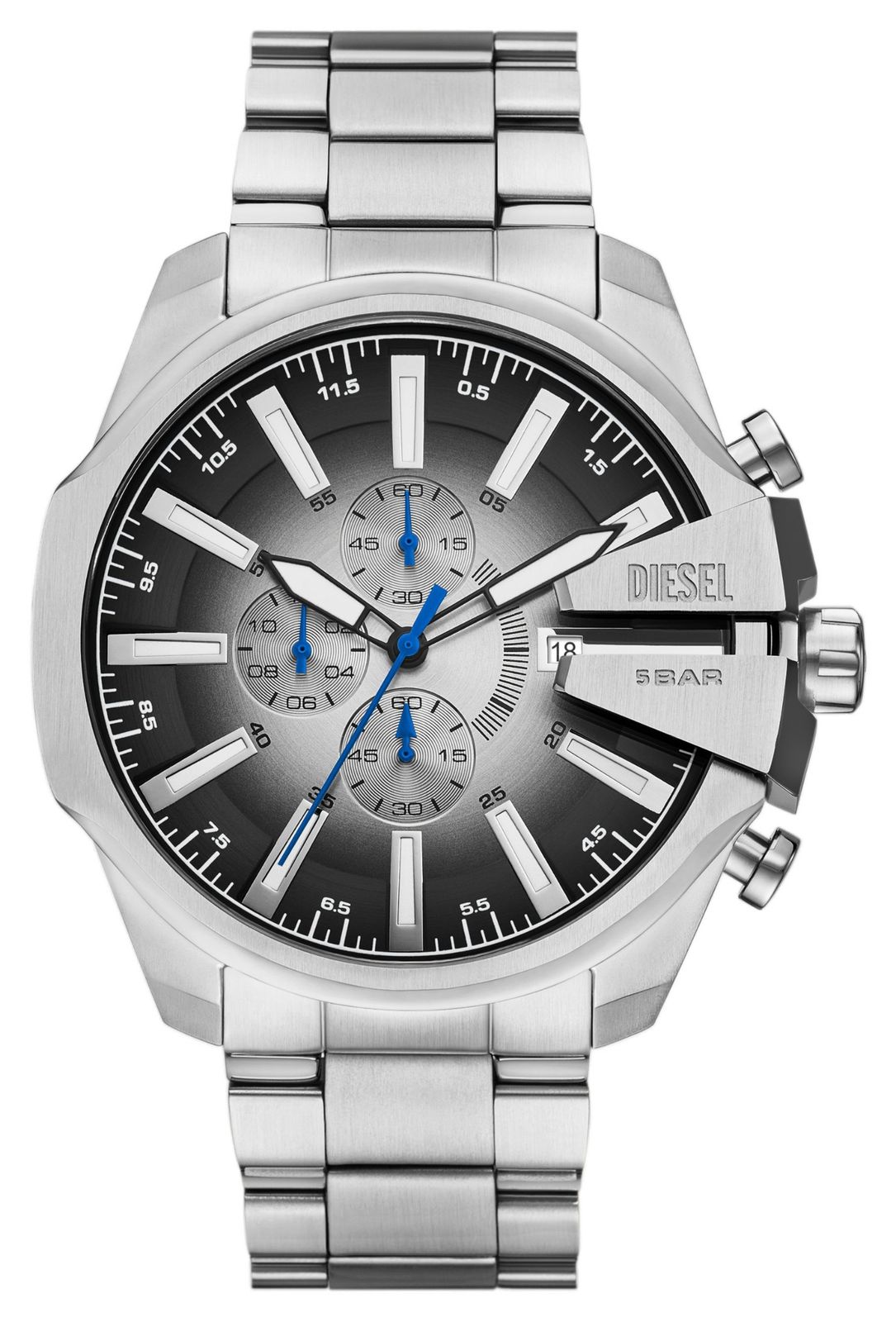 Diesel Chronographe fin Mega Chief (49 mm) cadran gris dÃ© montre