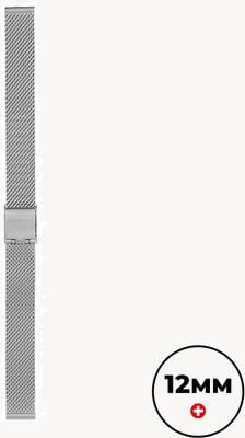 Mondaine Edelstahl Mesh Armband - Silber - (12mm) FM8912STEM4