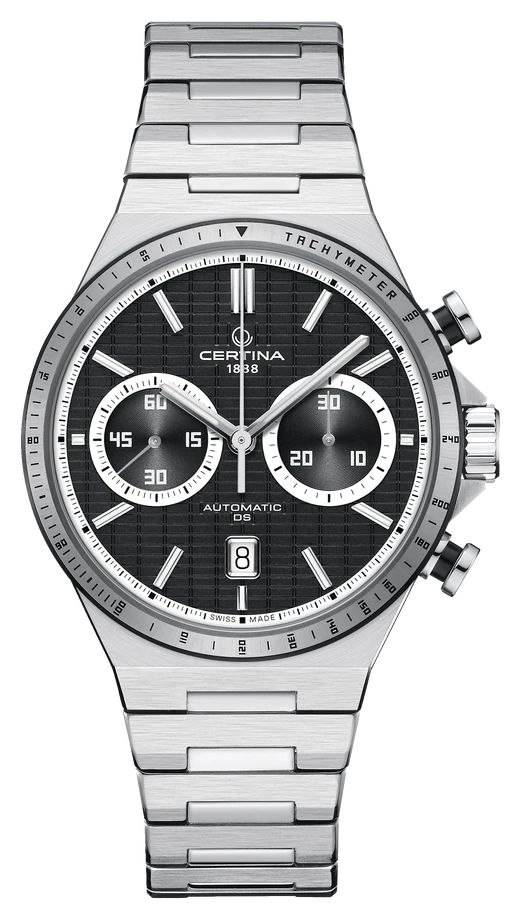 Certina Ds-7 chrono auto (42mm) cadran noir / bracelet en montre