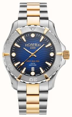 Roamer Men's Deep Sea 200 | Blue Dial | Two Tone Steel Bracelet 860833 47 45 70