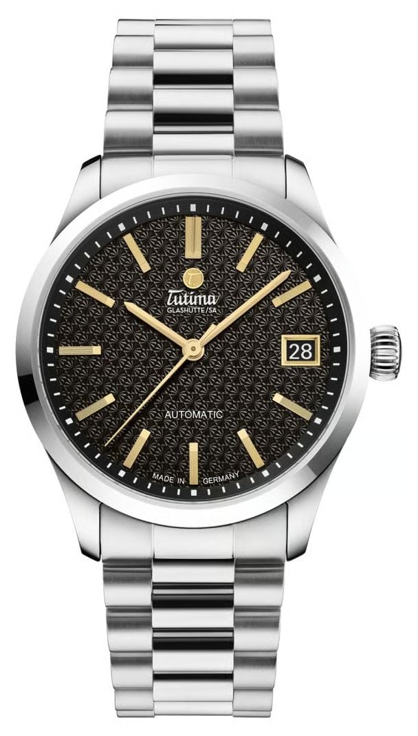 Tutima Glash&Atilde;tte Sky Automatic 34mm Black Dial  Watch