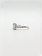 James Moore & Co 0.81ct Princess Natural Diamond Platinum Halo Ring J4621 - vista alternativa 2