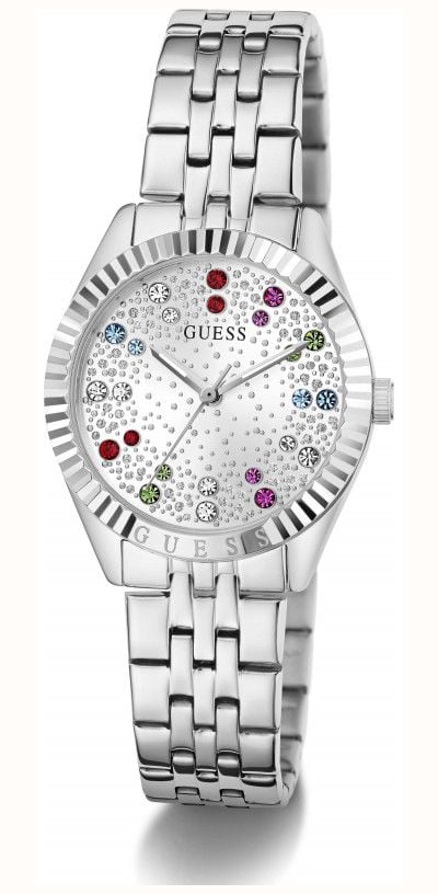 Guess Ladies Adelaide Silver-Tone Glitz Dial Silver-Tone Stainless Steel Bracelet GW1103L1 - alternative Ansicht 4
