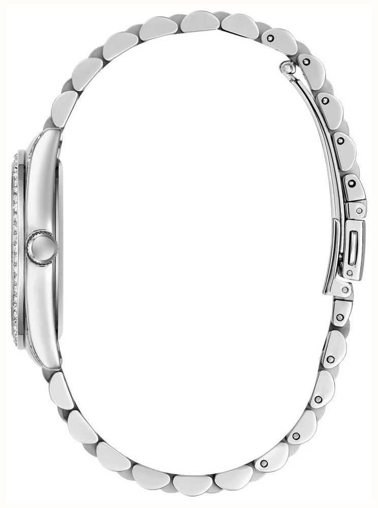 Guess Jada White Mother of Pearl Dial Silver-Tone Stainless Steel Bracelet GW1099L1 - 別ビュー 2