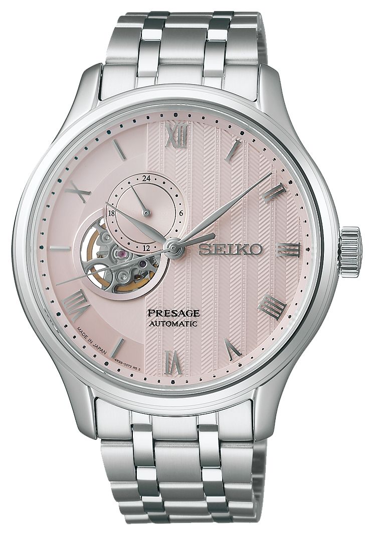 Seiko Jardin zen Presage Ã  Kyoto, cerisiers en fleurs montre