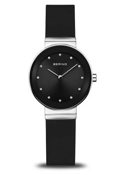 Bering femme classique (29 mm) cadran noir / bracelet montre
