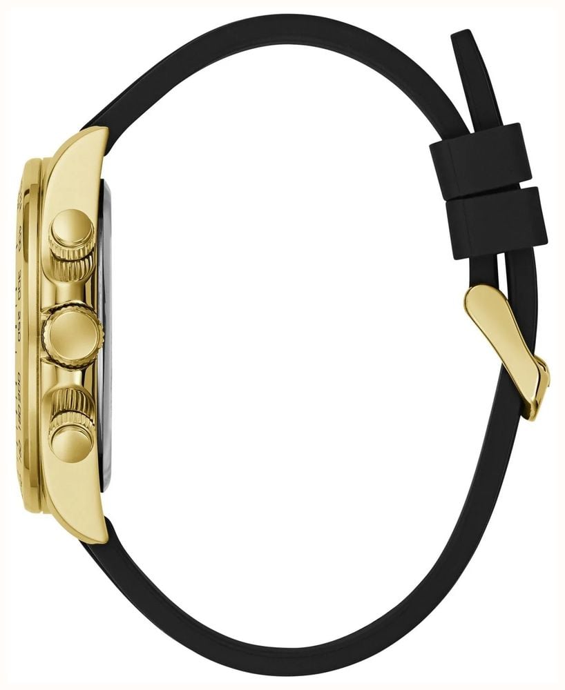 Guess Arthur Black Sunray Dial Black Silicone Strap GW1155G2 - vista alternativa 2