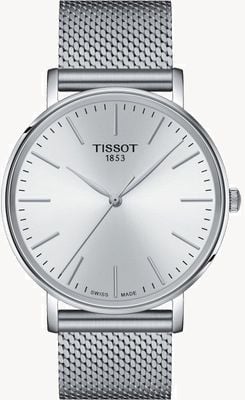 Tissot Men's Everytime | Silver Dial | Steel Mesh Bracelet T1434101101100