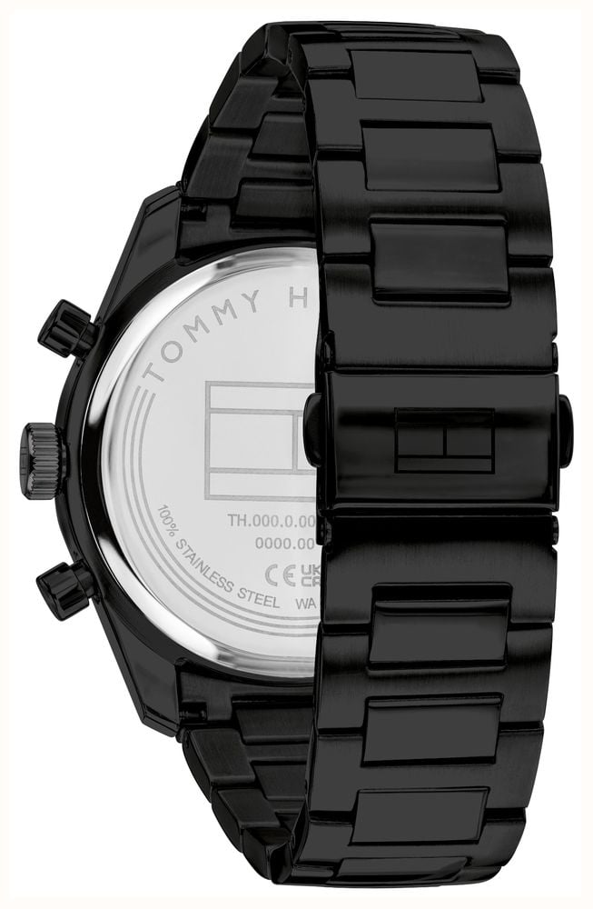 Tommy Hilfiger Hampton Black Dial Black Bracelet Watch 1792280 - alternate view 3
