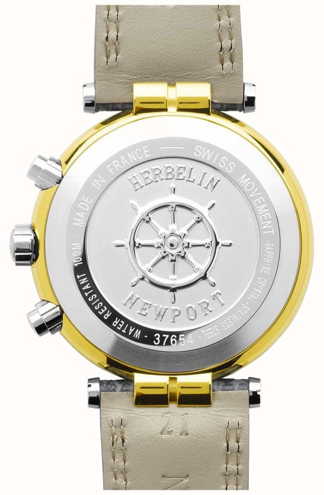 Herbelin Newport Originals Chronograph (40mm) Blue Dial / Blue