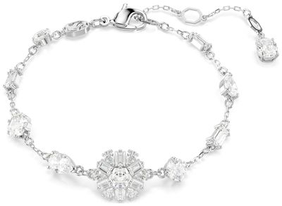 Swarovski Idyllia Bracelet Snowflake White Crystals Rhodium Plated 5691485