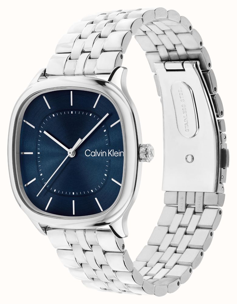 Calvin Klein CK Shape Quartz (37mm) Blue Sunray Dial / Stainless Steel Bracelet 25200580 - vista alternativa 2