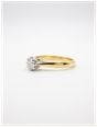 James Moore & Co Pre-Owned 18ct Yellow Gold Platinum Head 0.35ct Round Brilliant Cut 8 Claw Solitare Ring J84023 - vista alternativa 2