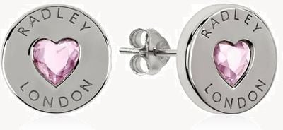 Radley Jewellery Sterling Silver Heart Disc Earrings RYJ1137