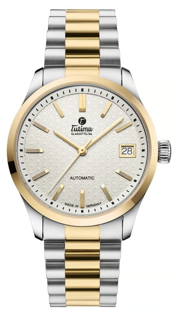 Tutima Glash&Atilde;tte Sky Automatic 34mm Opal White Dial  Two Watch