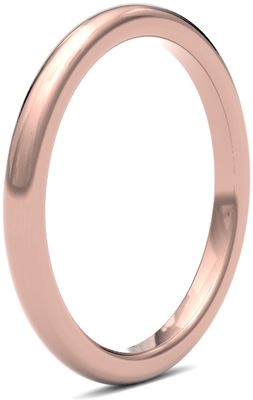 James Moore Wedding Rings | 18ct Rose Gold | 2mm | ExtraHeavy | Premium Court | AG_2LZP-18R