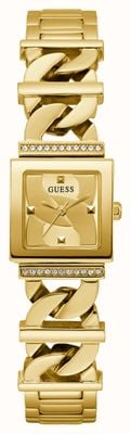 Guess Женские часы Runaway (20,8 мм) с золотым циферблатом и золотистым браслетом из нержавеющей стали GW0603L2