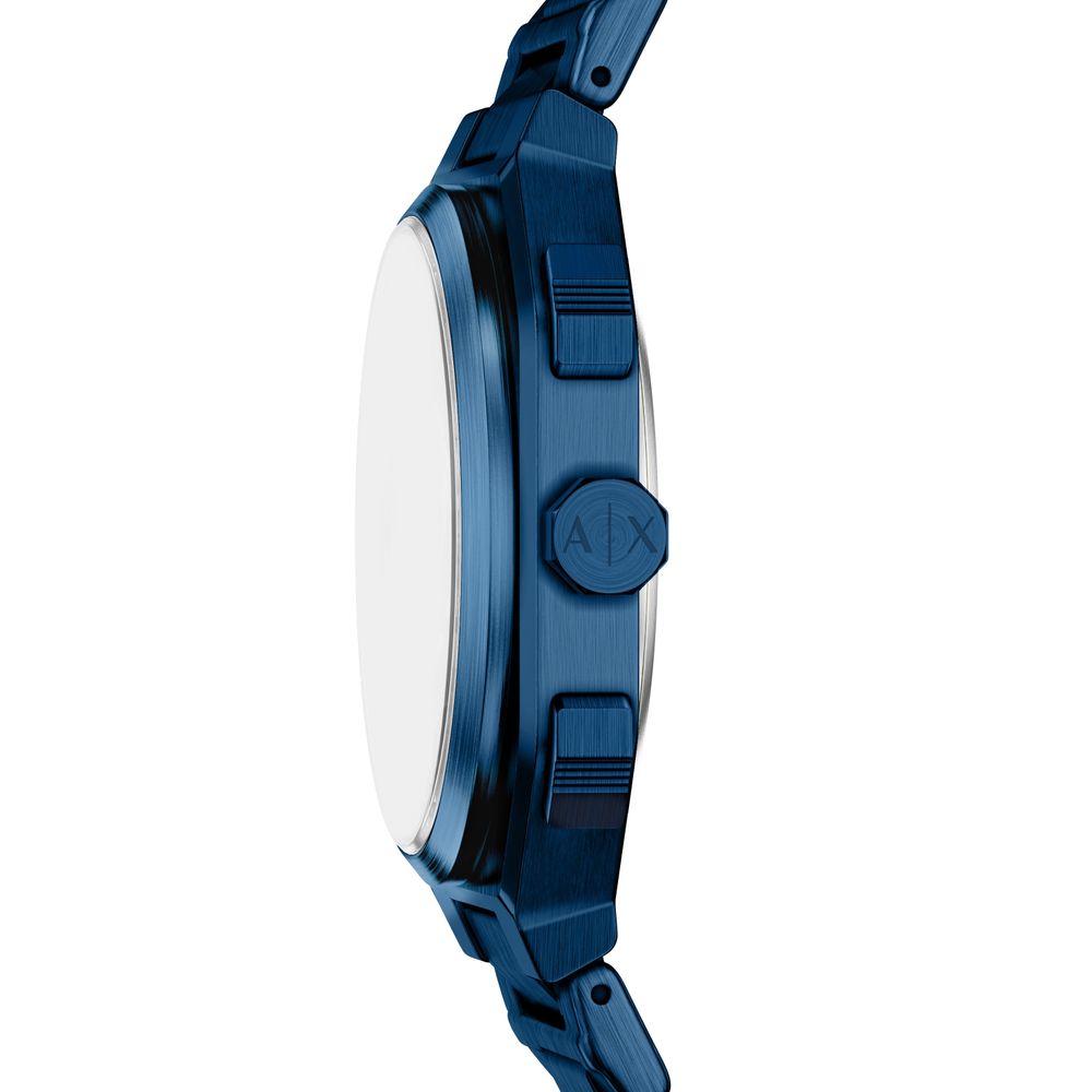 Armani Exchange Dual-Time Quartz (40mm) Black Dial / Blue PVD Stainless Steel Bracelet AX1477 - alternative Ansicht 5