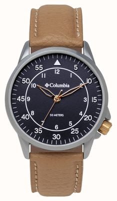Columbia Viewmont Quartz Blue Dial / Camel Leather CSS15-003
