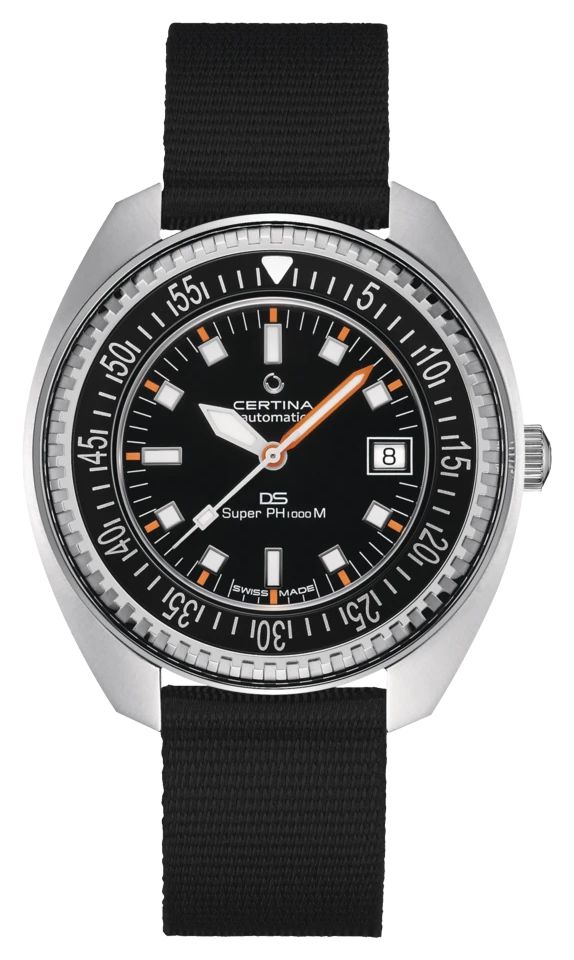 Certina DS PH1000M Powermatic 80 (43,5 mm) cadran noir / montre