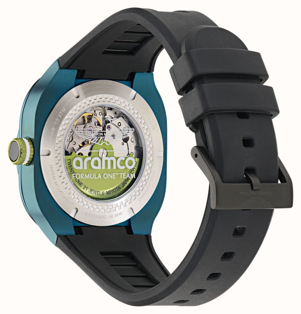 Aston Martin Aramco Formula One™ Team CMB Automatic (42mm) Podium Green Dial / Black Silicone Strap MTFC1F602 - alternatieve weergave 3